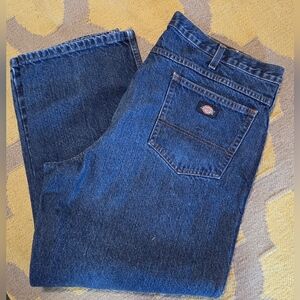 Dickies Men's Blue Jeans 40x29 Washed 1x